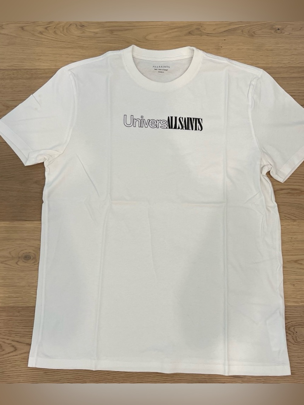 All Saints White Univers Logo Short Sleeve Tee